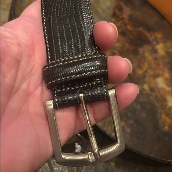 Martin Dingman Lizard Grain Calf Belt - Picture 5 of 8